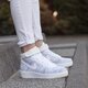 dámske tenisky (obuv) NIKE W AF1 FLYKNIT 818018101 farba sivá