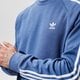 pánska mikina ADIDAS MIKINA 3-STRIPES CREW gn3482 farba modrá