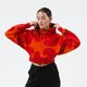 dámska mikina ADIDAS MIKINA S KAPUCŇOU MMK CROP HOODIE CORANG hj7306 farba koralová