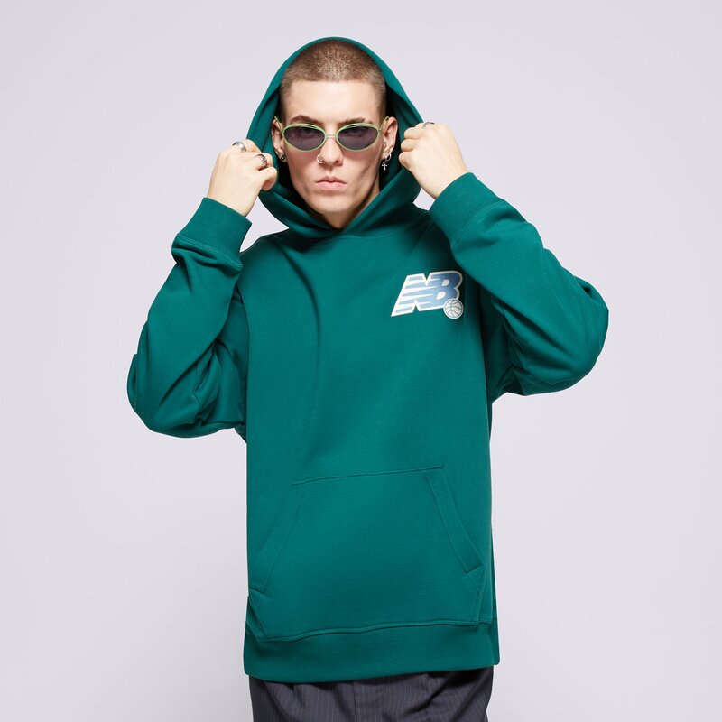 NEW BALANCE MIKINA S KAPUCŇOU ATHLETICS RELAXED LEAGUE