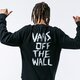 pánska mikina VANS MIKINA SCRATCHED CREW vn0a49jiblk1 farba čierna