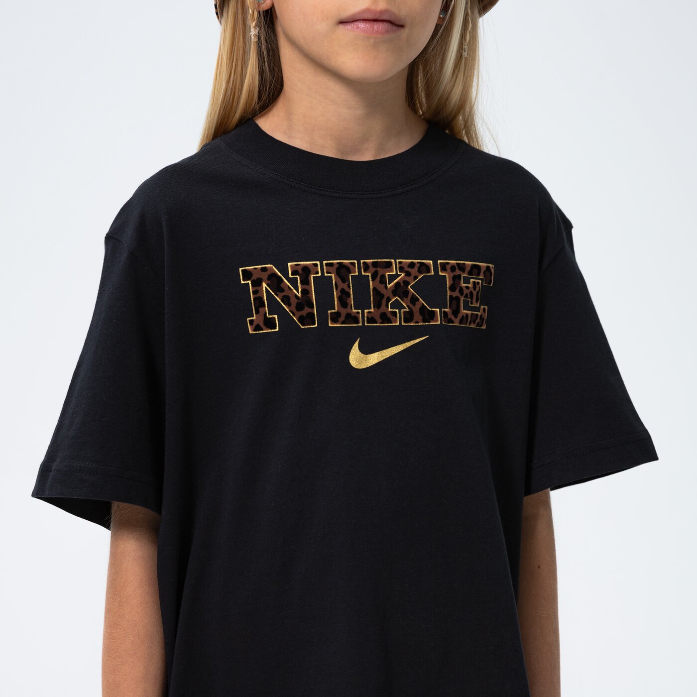 detské tričko NIKE TRIČKO G NSW TEE BOXY GIRL dm3489-010 farba čierna