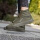 dámske tenisky (obuv) VANS SK8-HI REISSUE ZIP v004kyjuv farba zelená