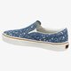 dámske tenisky (obuv) VANS CLASSIC SLIP-ON  vzmrfdi farba modrá