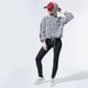 dámska mikina PUMA MIKINA S KAPUCŇOU CLASSICS CROPPED HOODY AOP 59874999 farba čierna