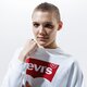 dámska mikina LEVI'S MIKINA RELAXED GRAPHIC CREW 29717-0014 farba biela