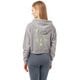 dámska mikina NIKE MIKINA NTF CROP FZ HOODY 649701063 farba sivá