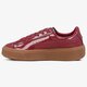 dámske tenisky (obuv) PUMA BASKET PLATFORM PATENT WN 36331404 farba bordová