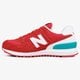 dámske tenisky (obuv) NEW BALANCE WL574CNC wl574cnc farba červená