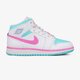 detské tenisky (obuv) AIR JORDAN 1 MID 555112-102 farba biela