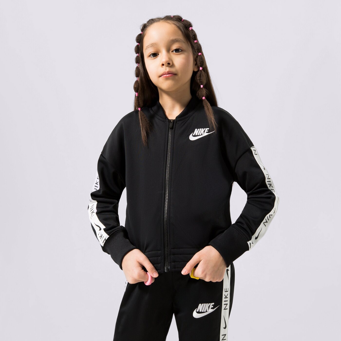 Trap Denim Zip-Up Perfect Hoodie Black main image 0
