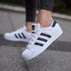 detské tenisky (obuv) ADIDAS SUPERSTAR J  s76622 farba biela