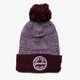 detská čiapka NEW ERA ČIAPKA ZIMNÁ PATCH TWIST NY YANKEES MAR/WHT 80337362 farba bordová