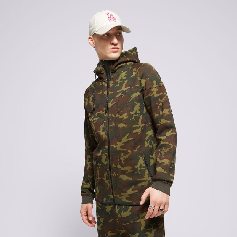 NIKE MIKINA S KAPUCŇOU M NSW TCH FLC WR OGCAMO