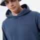 pánska mikina NEW BALANCE MIKINA S KAPUCŇOU ATHLETICS NATURE mt23565vti farba tmavomodrá