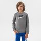 detská mikina NIKE MIKINA SPORTSWEAR CLUB FLEECE BOY cv9297-092 farba sivá