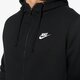 pánska mikina NIKE MIKINA M NSW HOODIE FZ FLC 804389010 farba čierna