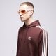 pánska mikina ADIDAS MIKINA S KAPUCŇOU 3-STRIPES HOODY ii5768 farba hnedá