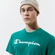 pánske tričko CHAMPION TRIČKO CREWNECK TRIČKO 216957gs040 farba zelená