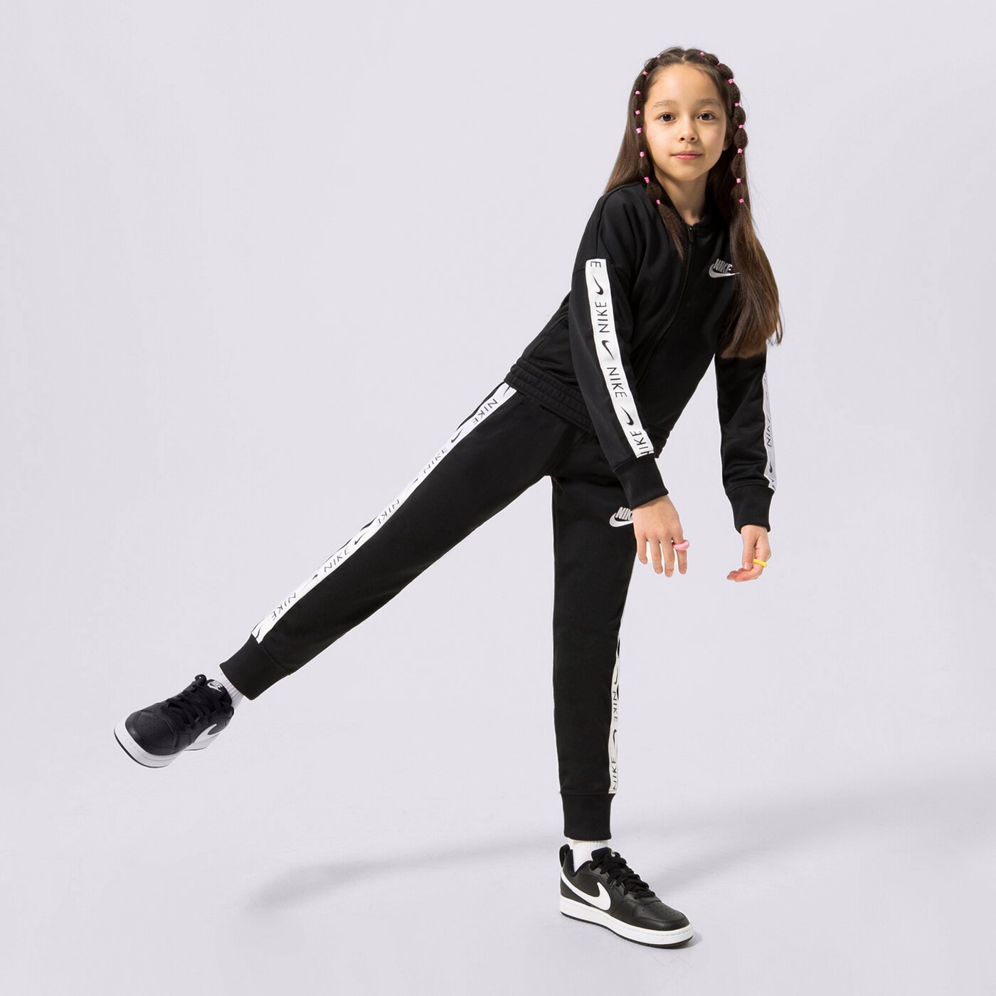 Trap Denim Zip-Up Perfect Hoodie Black main image 1