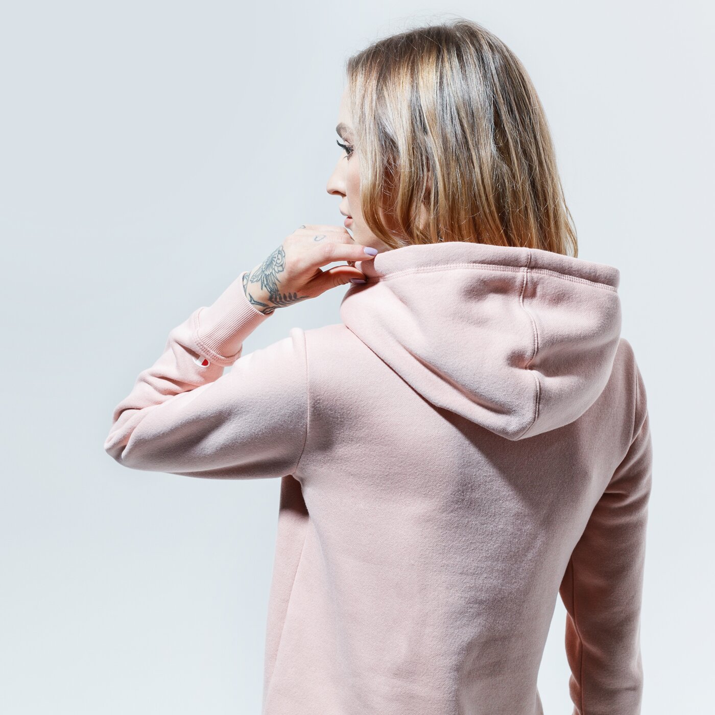 dámska mikina CHAMPION MIKINA S KAPUCŇOU HOODED SWEATSHIRT 113207ps144 farba ružová