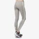 dámske nohavice ADIDAS NOHAVICE  3 STRIPES LEGG ab2181 farba sivá