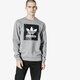 pánska mikina ADIDAS MIKINA BB CREWNECK du8330 farba sivá