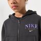 detská mikina NIKE MIKINA G NSW TREND FLC FZ HOODIE GIRL dv2565-045 farba čierna