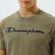 pánske tričko CHAMPION TRIČKO CREWNECK TRIČKO 214747gs044 farba khaki
