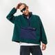 pánska mikina LEVI'S FLÍSOVÁ MIKINA FLÍSOVÁ MIKINA FLEECE MOCK N a3301-0001 farba zelená