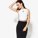 dámske top ADIDAS CROP TRIČKO cy4746 farba biela