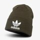 detská čiapka ADIDAS ČIAPKA ZIMNÁ TREFOIL BEANIE dh4298 farba khaki