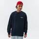 pánska mikina TIMBERLAND MIKINA CHEST LOGO CREW DARK SAPPHIRE tb0a5pdv4331 farba modrá