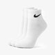 dámske ponožky NIKE PONOŽKY 3PPK QUARTER WHITE sx4706-101 farba biela