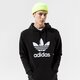 pánska mikina ADIDAS MIKINA S KAPUCŇOU TREFOIL HOODY h06667 farba čierna