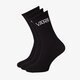 dámske ponožky VANS PONOŽKY CLASSIC CREW (6.5-9, 3PK) vn000xrzblk1 farba čierna
