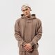 pánska mikina ADIDAS MIKINA S KAPUCŇOU TREFOIL LINEAR LABEL HOODIE hm2652 farba hnedá
