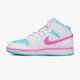 detské tenisky (obuv) AIR JORDAN 1 MID 555112-102 farba biela