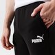 pánske nohavice PUMA NOHAVICE  ESS LOGO PANTS FL CL - PUMA BLACK 58671401 farba čierna