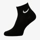 dámske ponožky NIKE 3 PACK CUSHIONED QUARTER SOCKS  sx7667-010 farba čierna