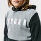 detská mikina JORDAN MIKINA S KAPUCŇOU JDB JUMPMAN AIR FT PO BOY 95a287-geh farba sivá