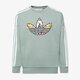 detská mikina ADIDAS MIKINA CREW GIRL ib8596 farba sivá