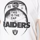pánske tričko NEW ERA TRIČKO NFL CAP TEE OAK RAIDERS WHT 11372506 farba biela
