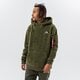 pánska mikina ALPHA INDUSTRIES MIKINA S KAPUCŇOU TEDDY 118330-01 farba zelená