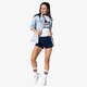 dámske šortky ADIDAS ŠORTKY  3 STR SHORT ADICOLOR dv2559 farba tmavomodrá