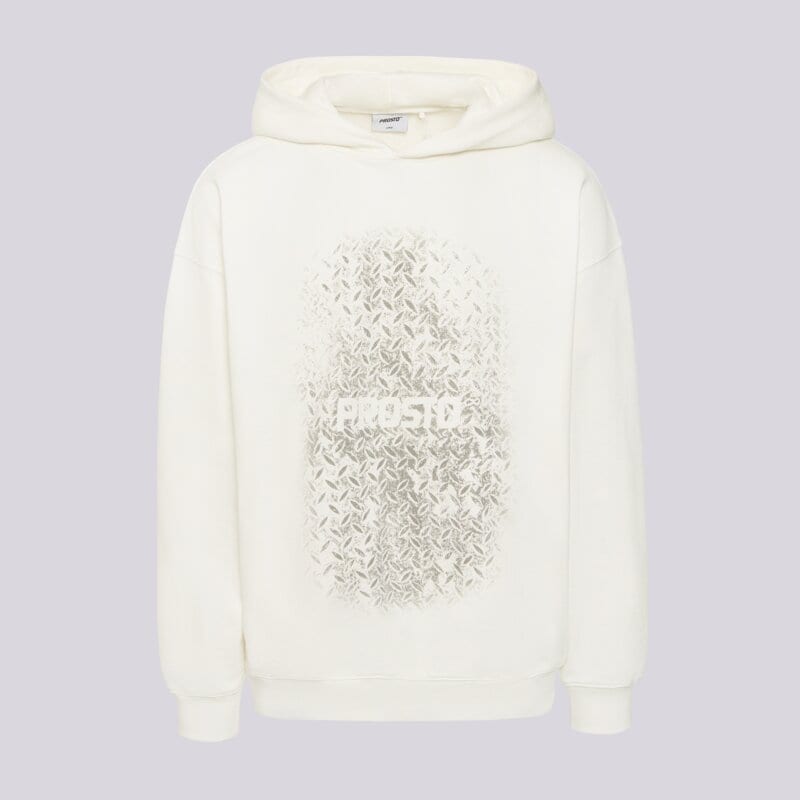 PROSTO MIKINA S KAPUCŇOU HOODIE GRADE WHITE