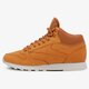 pánske tenisky (obuv) REEBOK CL LTHR MID GORETEX aq9851 farba hnedá