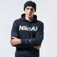pánska mikina NIKE MIKINA S KAPUCŇOU M NSW AIR HOODIE PO FLC cu4139-010 farba čierna