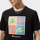 pánske tričko CHAMPION TRIČKO CREWNECK TRIČKO 217221kk003 farba čierna