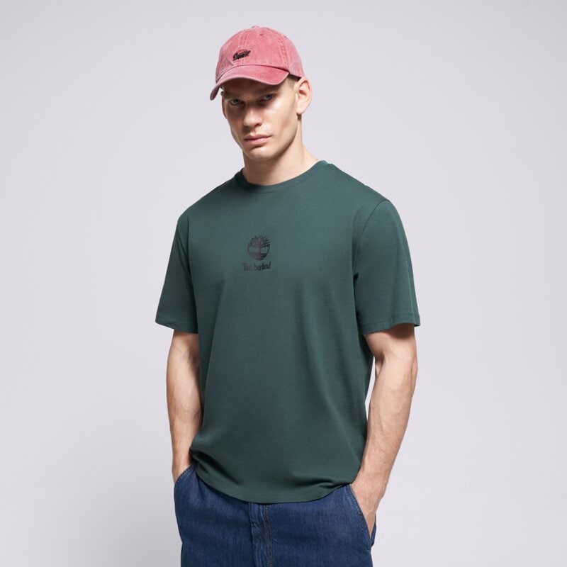 TIMBERLAND TRIČKO NEW SMALL LOGO PRINT SS TEE GREEN GABLES B